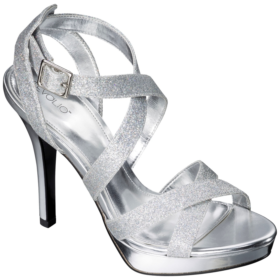 Womens Tevolio Telyn High Heel Sandal   Silver 7