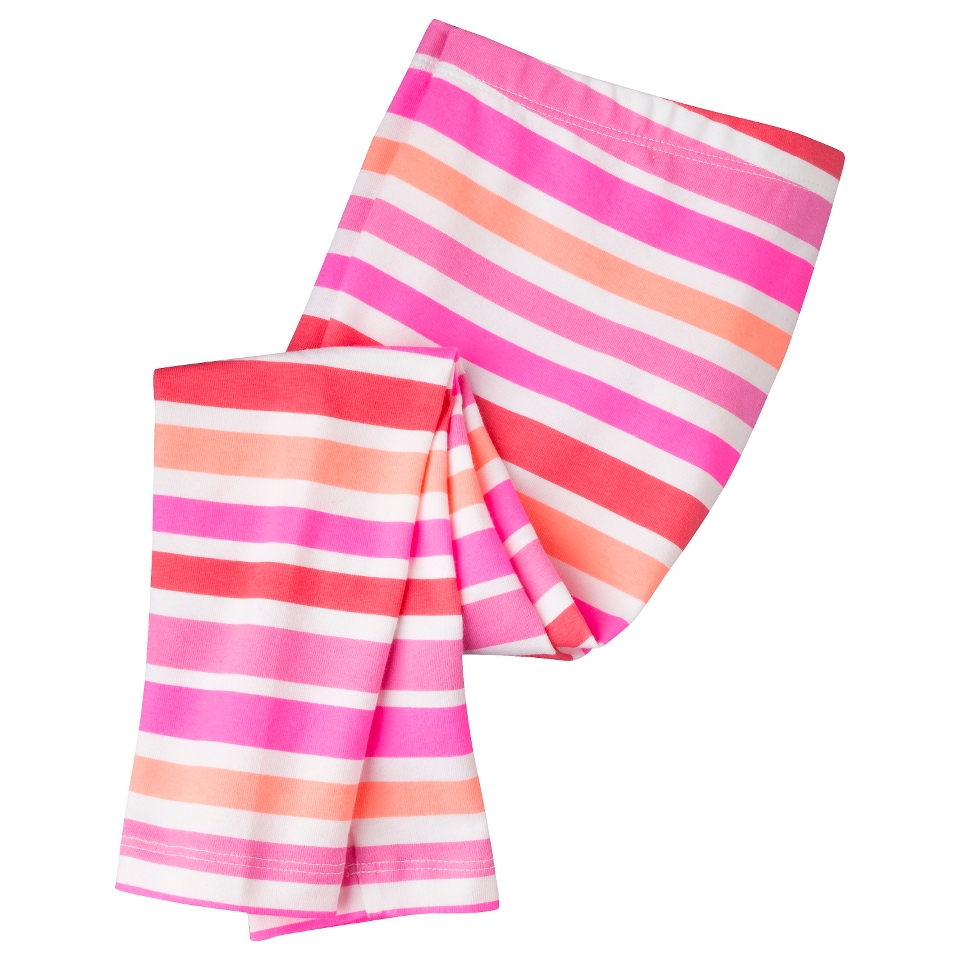 Circo Infant Toddler Girls Stripe Legging   Neon Pink 2T