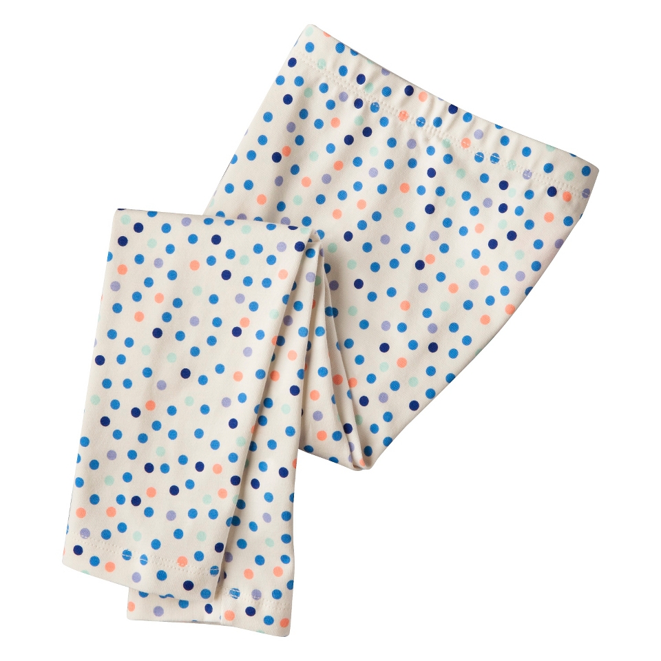 Circo Infant Toddler Girls Polka Dot Legging   Ivory 18 M