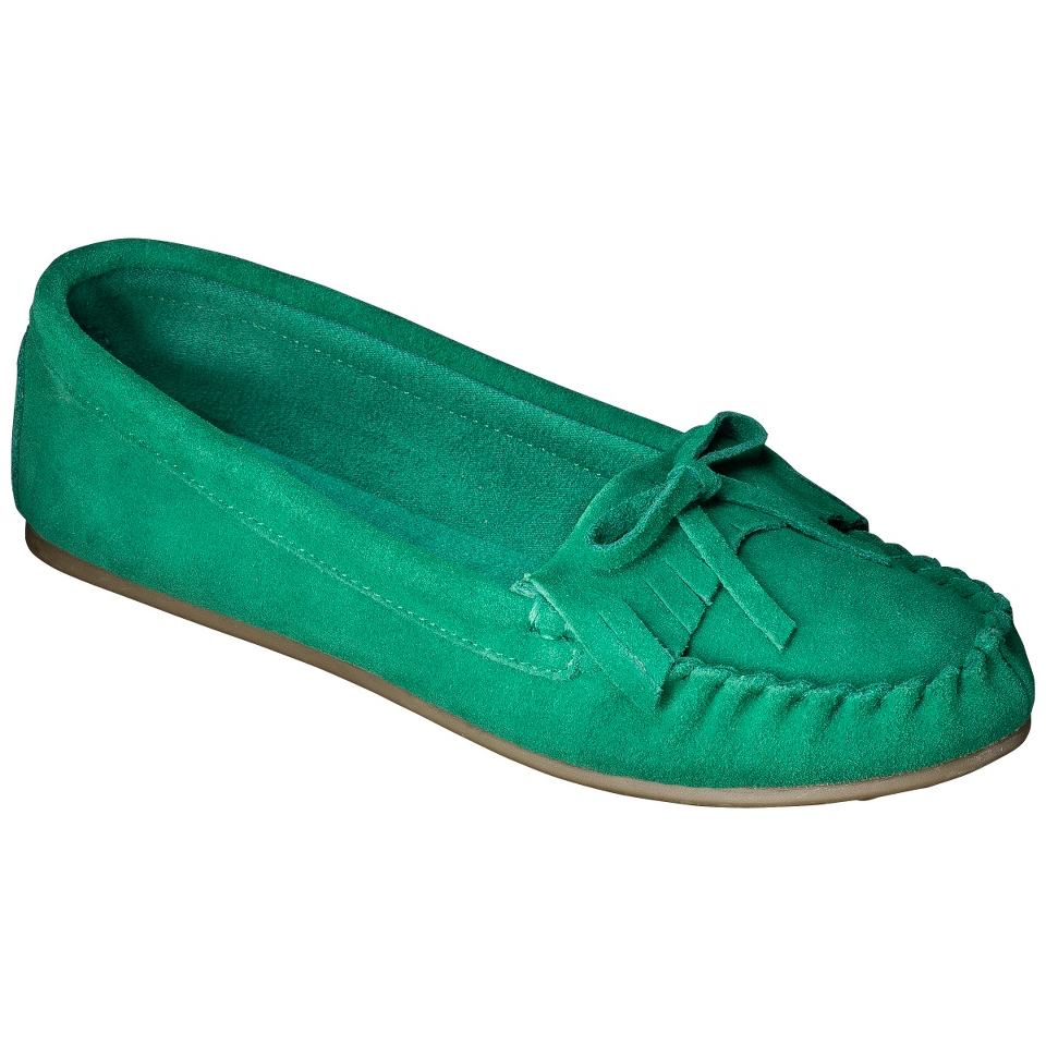Womens Mossimo Supply Co. Genuine Suede Lark Moccasin   Green 11
