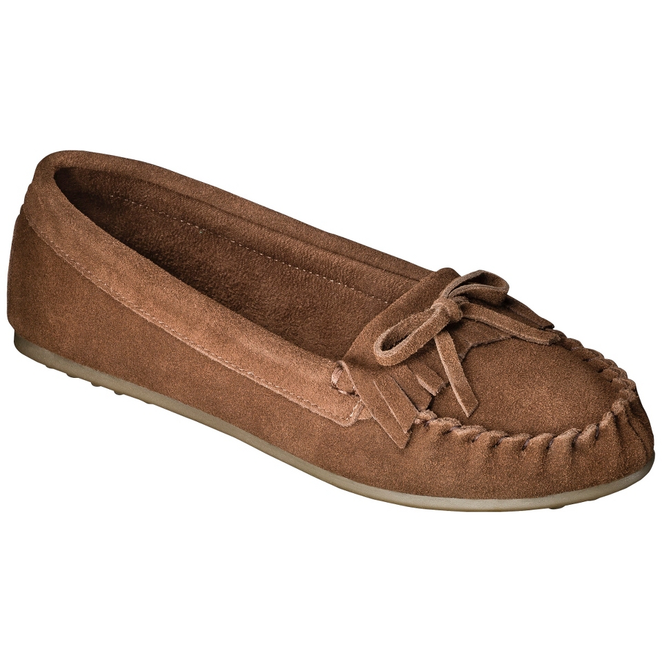 Womens Mossimo Supply Co. Genuine Suede Lark Moccasin   Brown 9