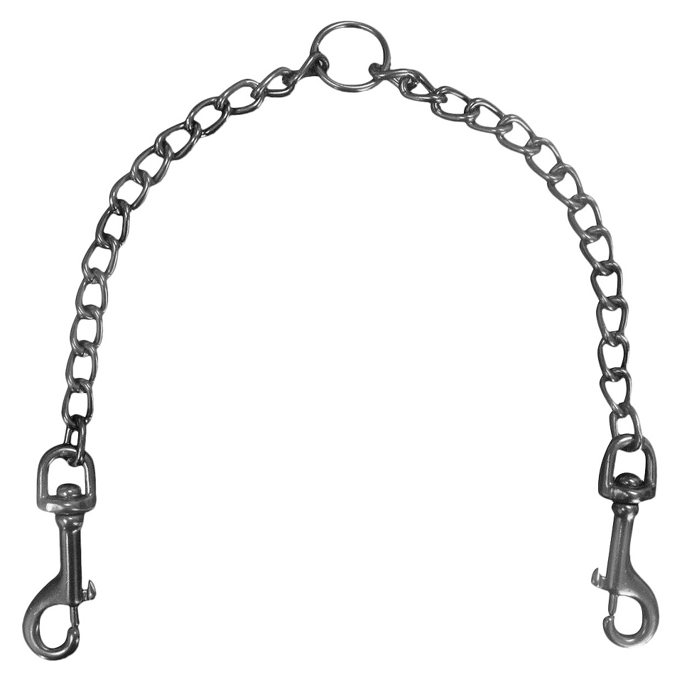 Platinum Pets Coated Steel Chain Coupler   Black Chrome (19 x 3mm)