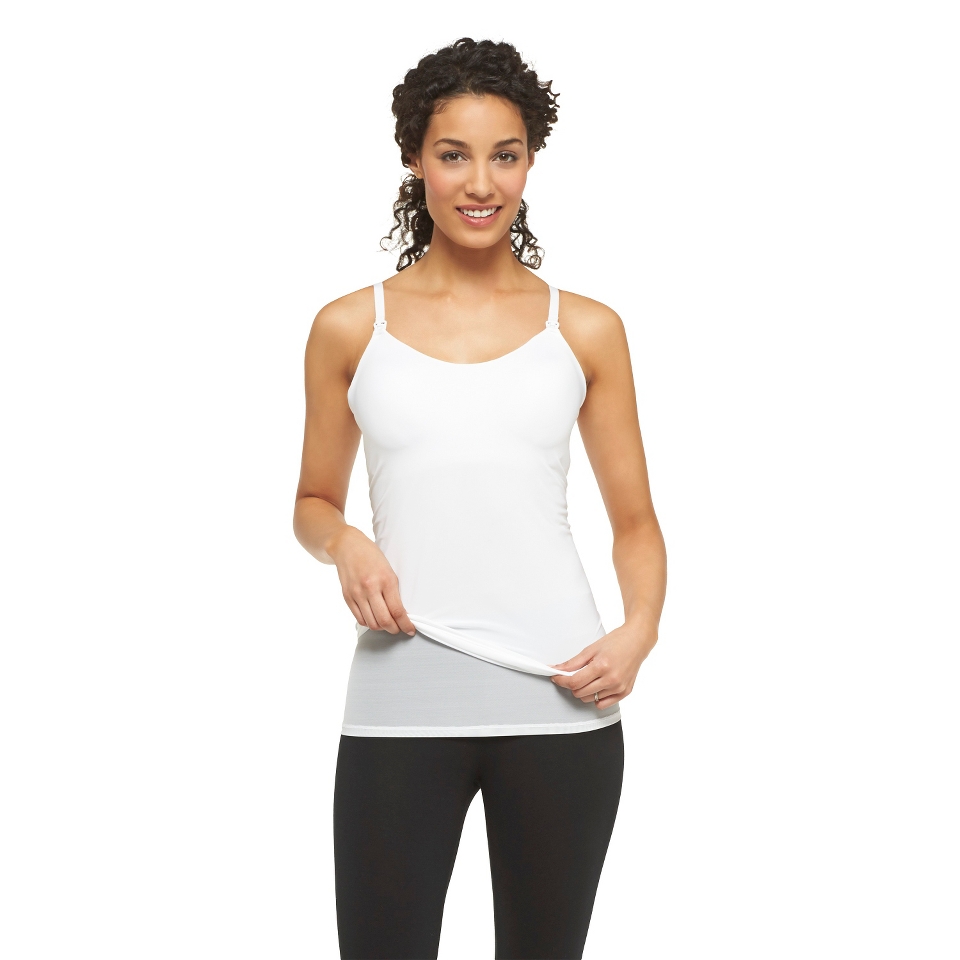 Gilligan & OMalley Womens Shaping Nursing Cami   White S