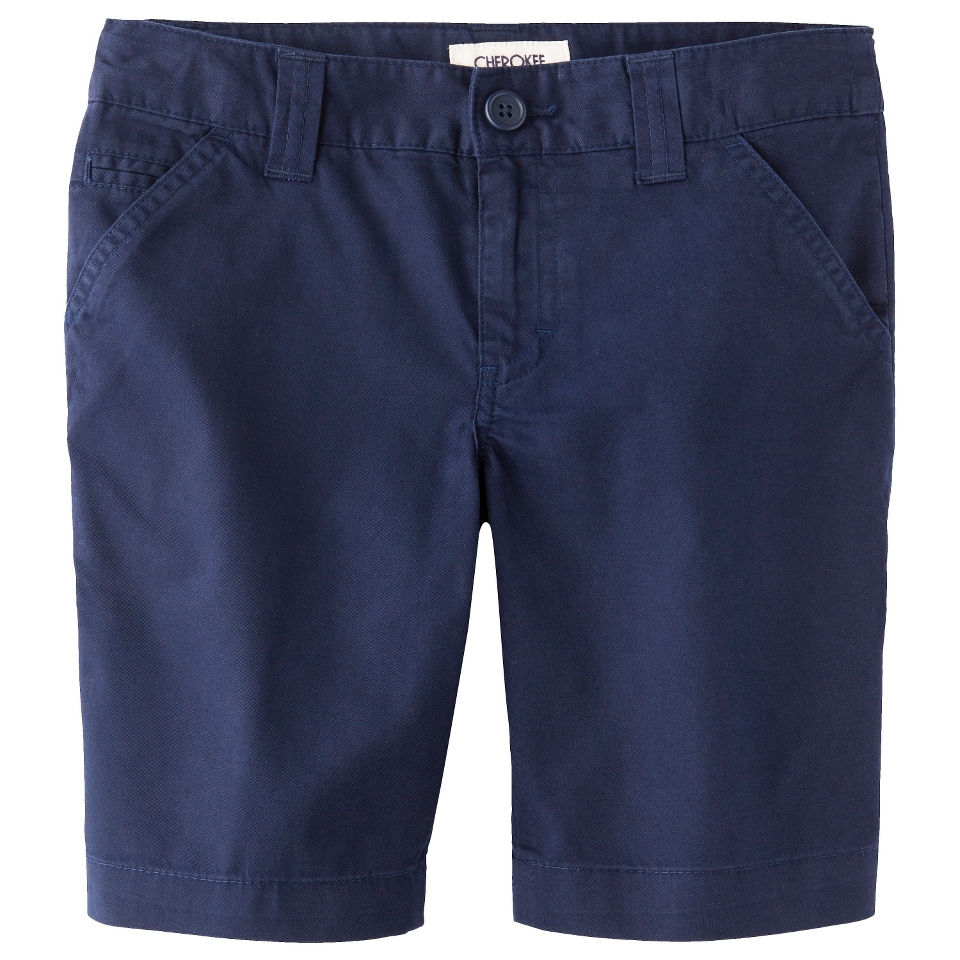 Cherokee Girls Short   Navy Voyage M