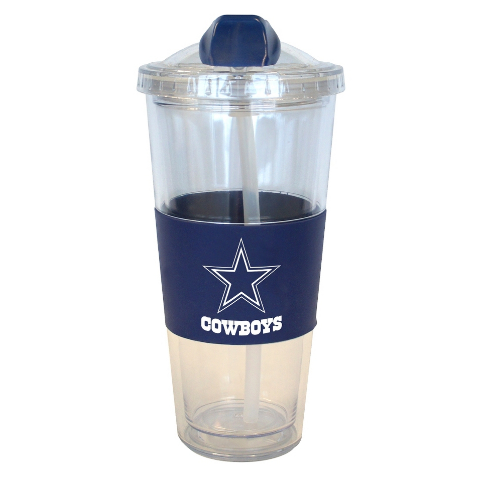 Boelter Brands NFL 2 Pack Dallas Cowboys No Spill Tumbler with Straw   22 oz