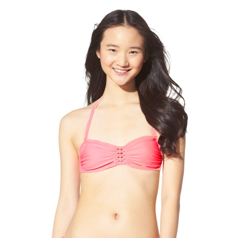 Xhilaration Juniors Mix and Match Bandeau Swim Top  Grapefruit S