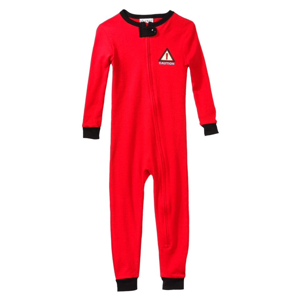 St. Eve Infant Toddler Boys Long Sleeve Trouble Maker Union Suit   Red 24 M