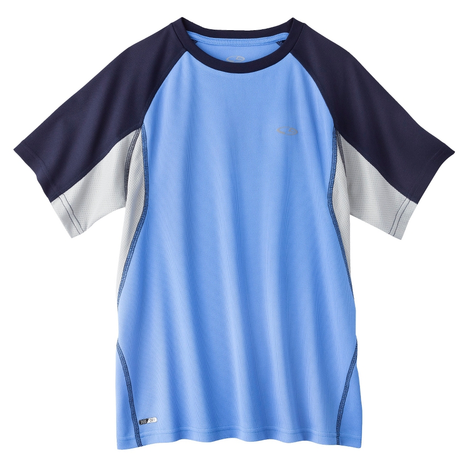 C9 by Champion Boys Pieced Short Sleeve Tech Tee   Polar Sky L