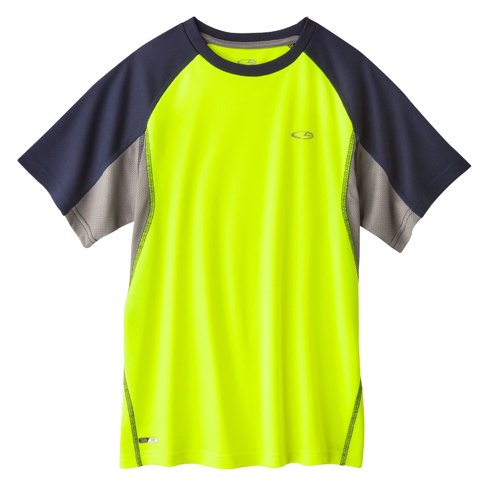 C9 by Champion Boys Pieced Short Sleeve Tech Tee   Neon Light L