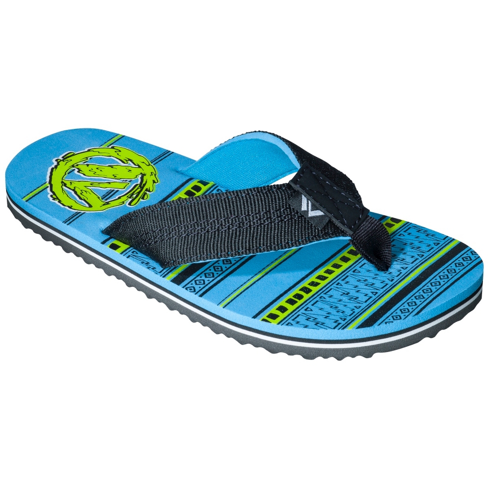 Boys Shaun White Grove Flip Flop Sandals   Blue XL