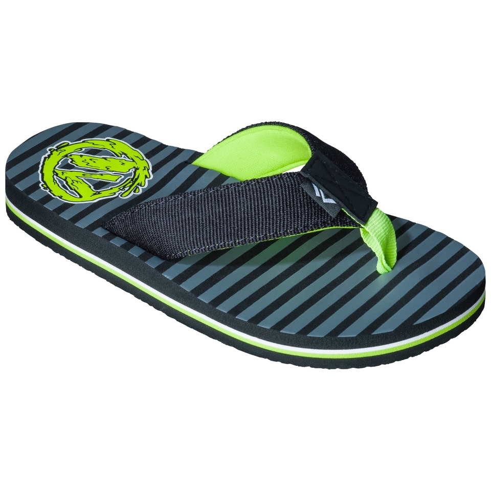 Boys Shaun White Grove Flip Flop Sandals   Black L