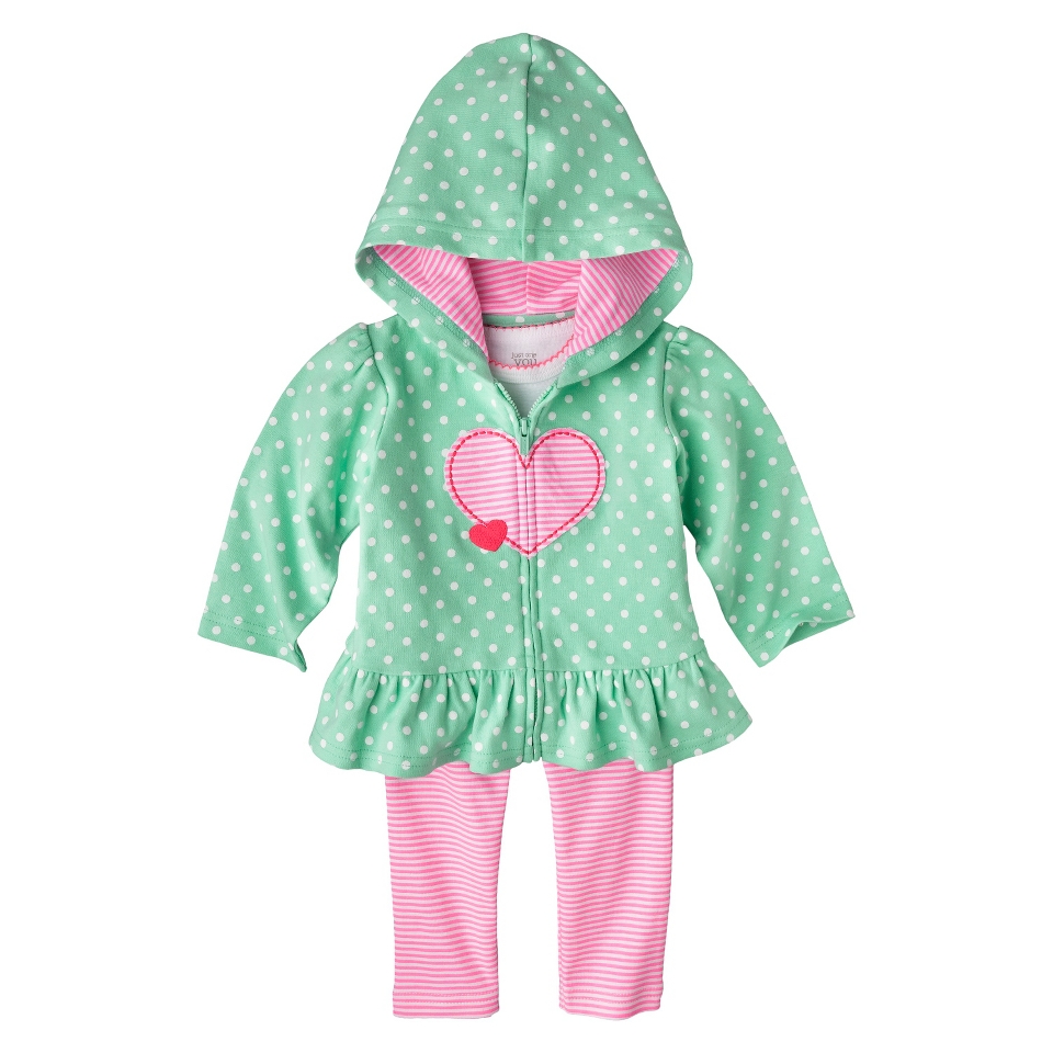 Just One YouMade by Carters Newborn Girls 3 Piece Cardigan Set   Pink 9 M