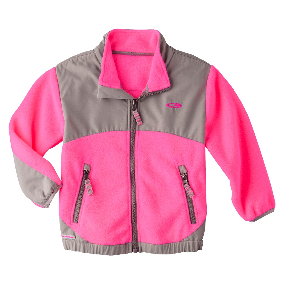 C9 by Champion Infant Toddler Girls Everyday Fleece Jacket   Pink 4T