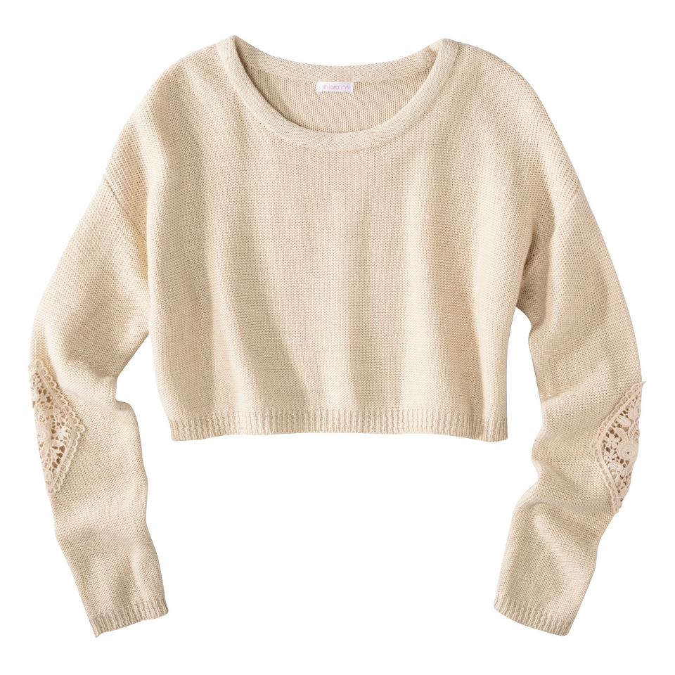 Xhilaration Juniors Cropped Sweater   Champagne XXL(19)