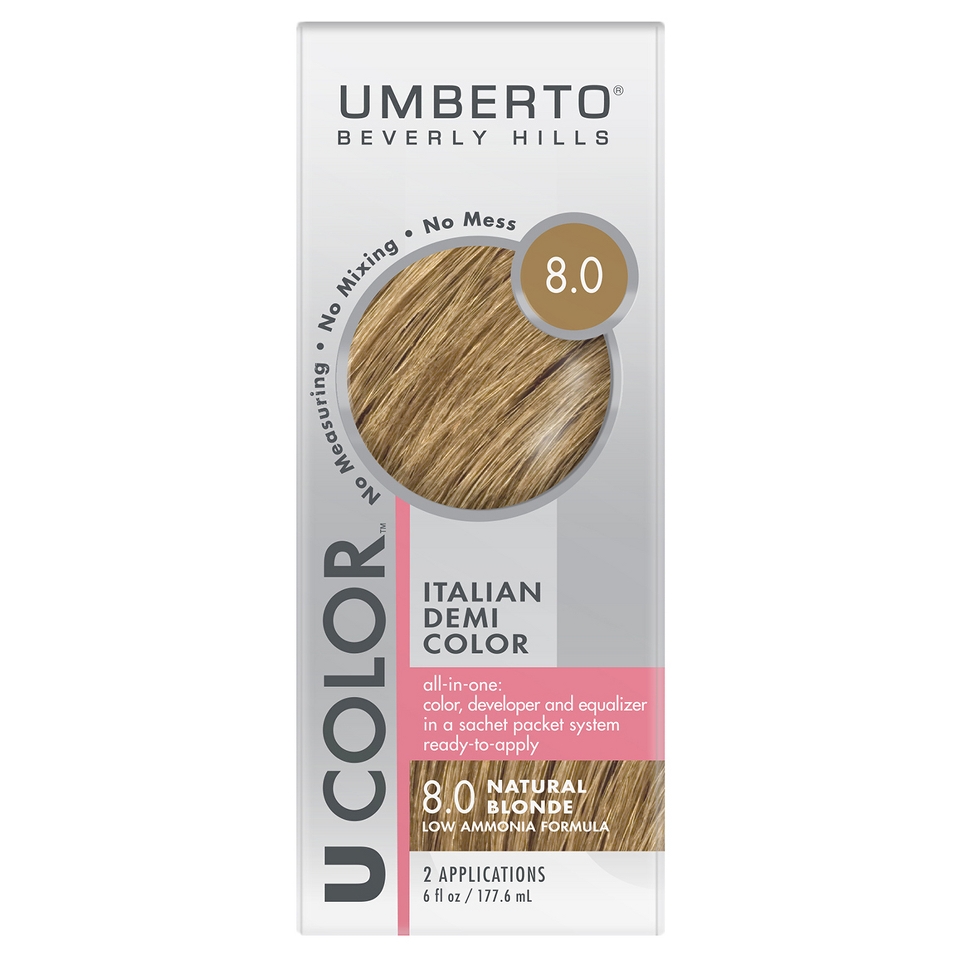 Umberto Beverly Hills U Color Italian Demi Hair Color   Natural Light Blonde 8.0