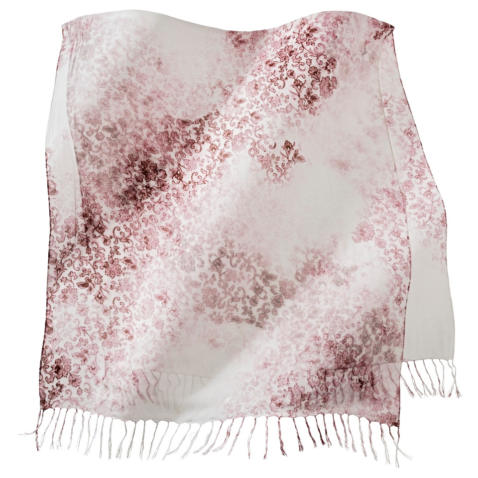 Merona Print Fashion Scarf   Pink