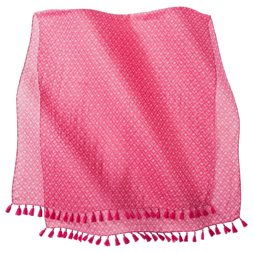 Merona Print Fashion Scarf   Pink