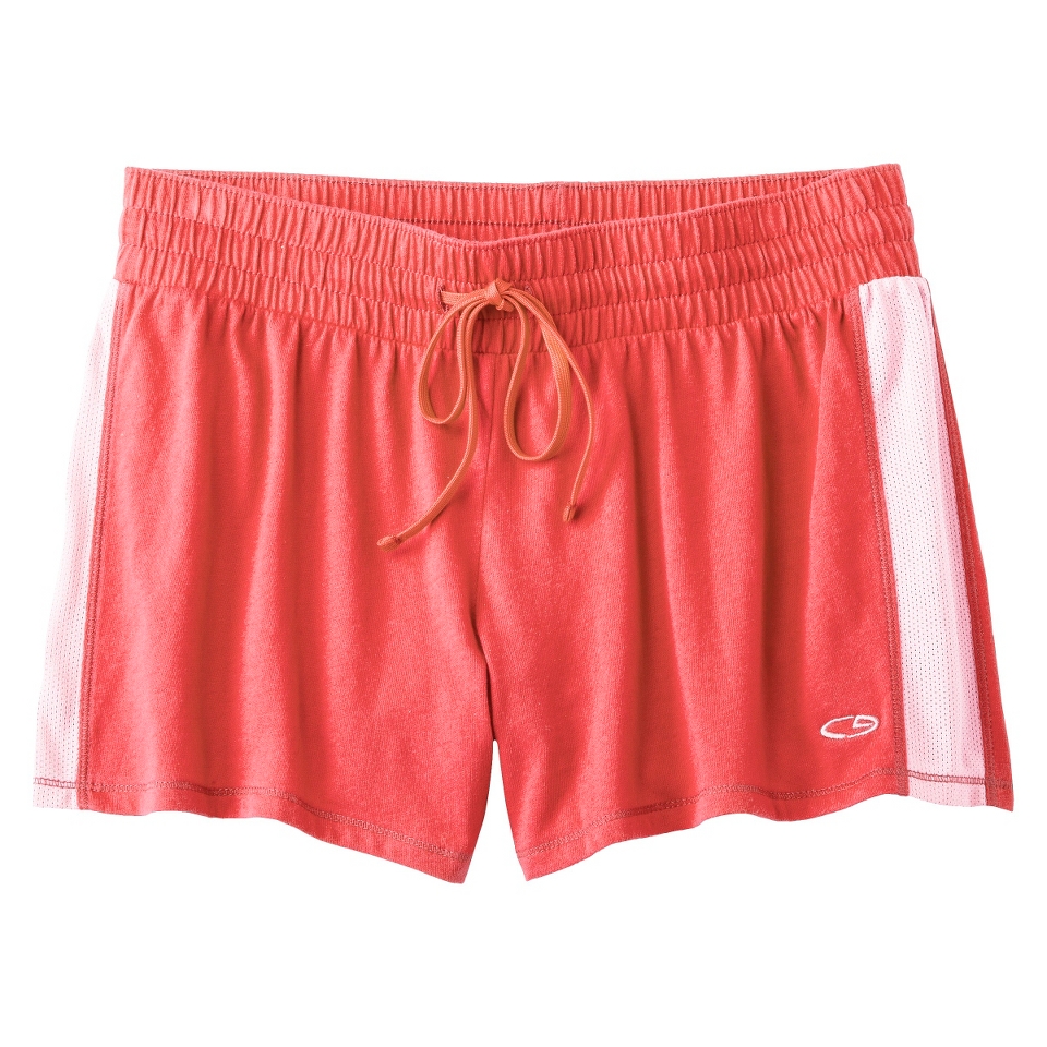 C9 by Champion Womens Jersey Short W/Mesh Inset   Sunset M