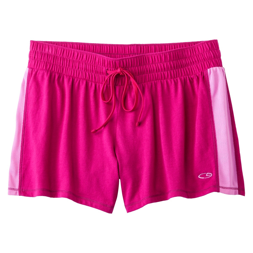 C9 by Champion Womens Jersey Short W/Mesh Inset   Pink M