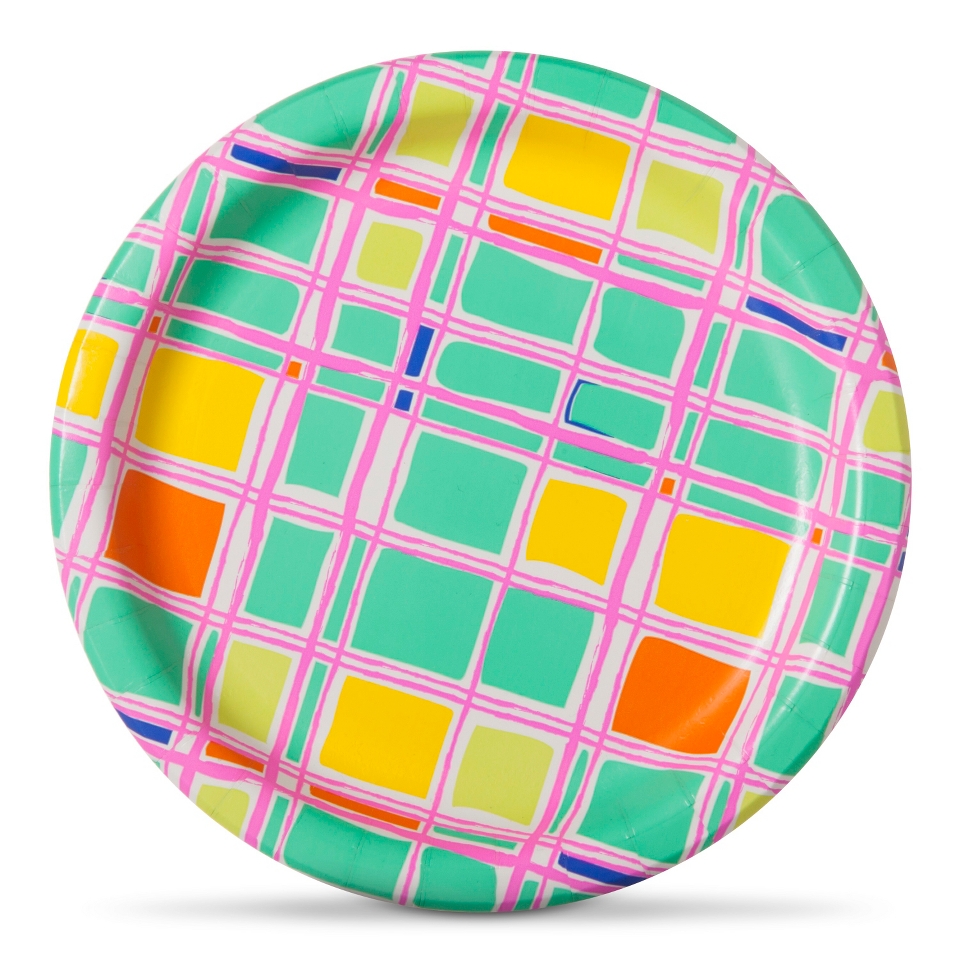 Oh Joy Paper Plates Plaid 10ct