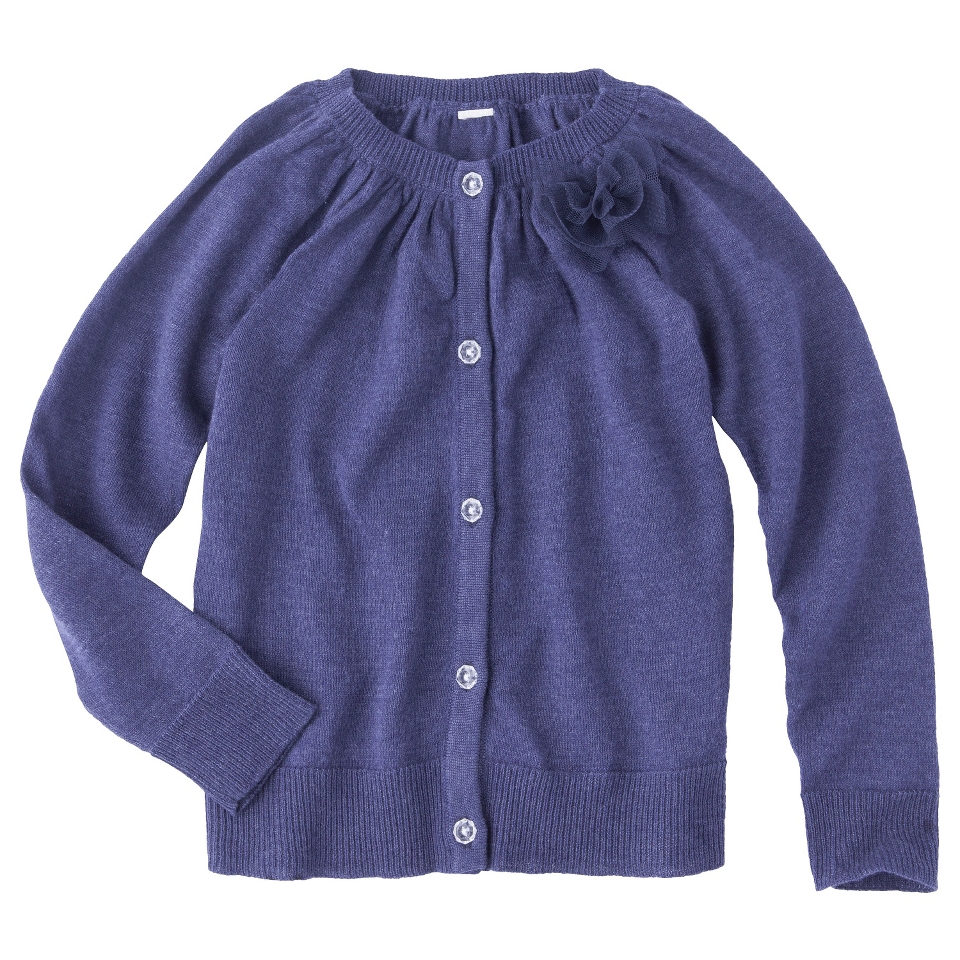 Cherokee Infant Toddler Girls Cardigan   Navy 4T