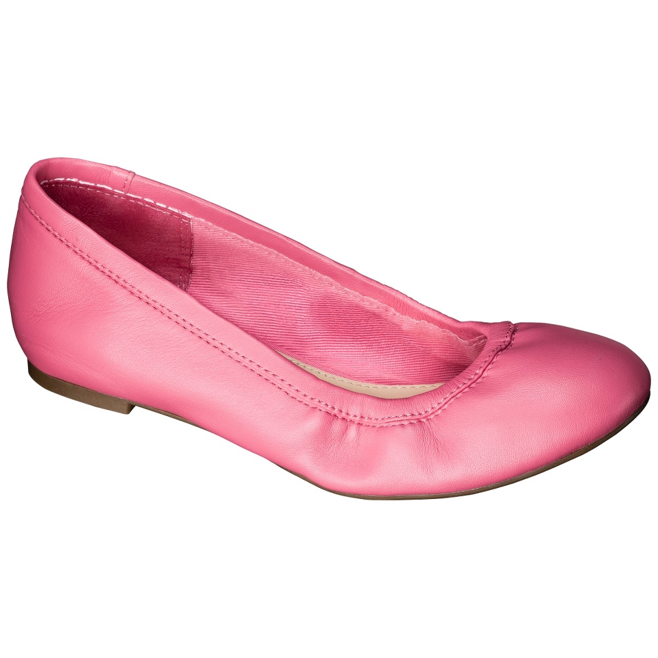 Girls Cherokee Hailey Genuine Leather Ballet Flats   Pink 6