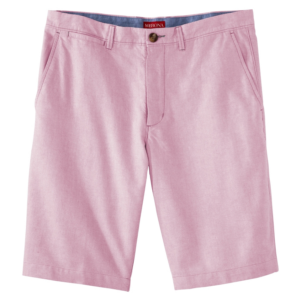 Merona Mens Chino Club Shorts   Pink 42