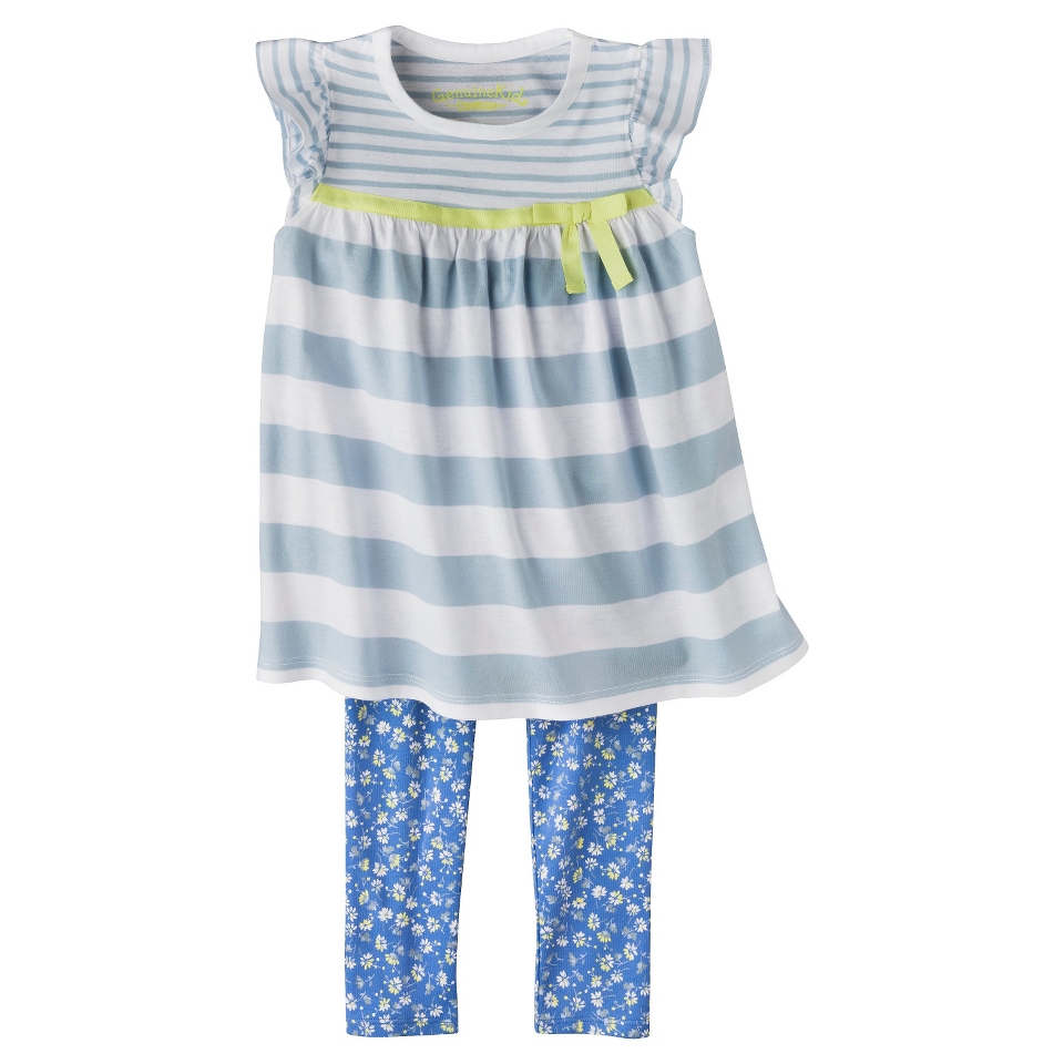 Genuine Kids from OshKosh Infant Toddler Girls Striped Tunic and Legging Set  