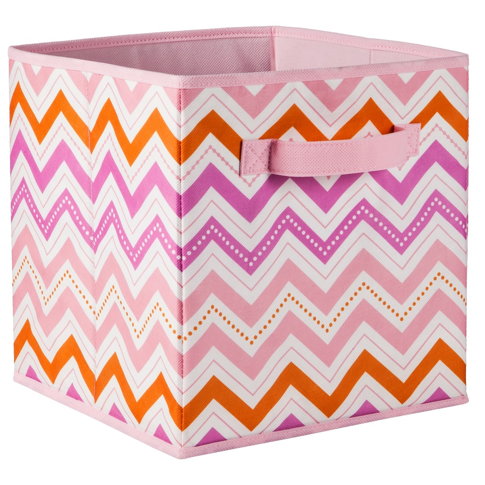 Circo Fabric Drawer   Pink Chevron