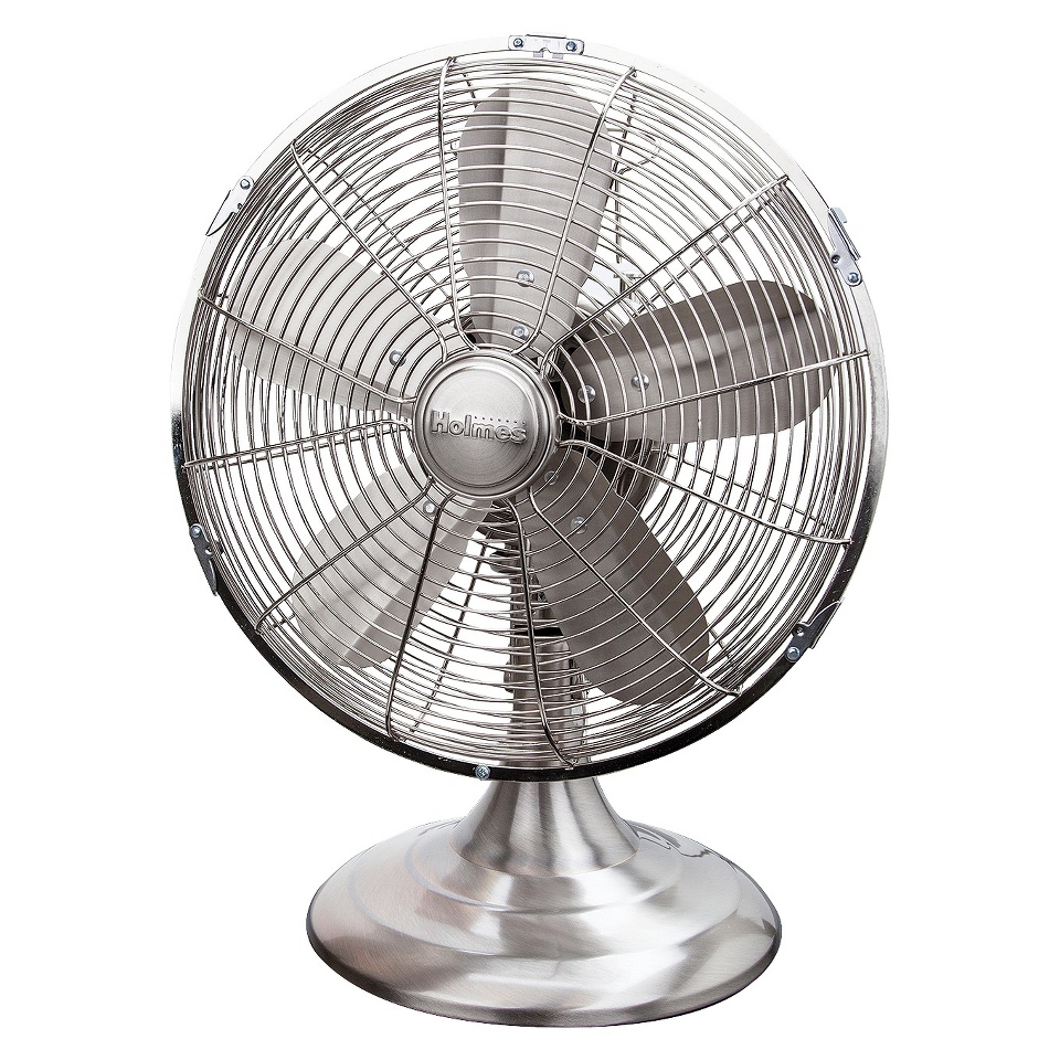 Holmes Metal Table Fan   Brushed Nickel