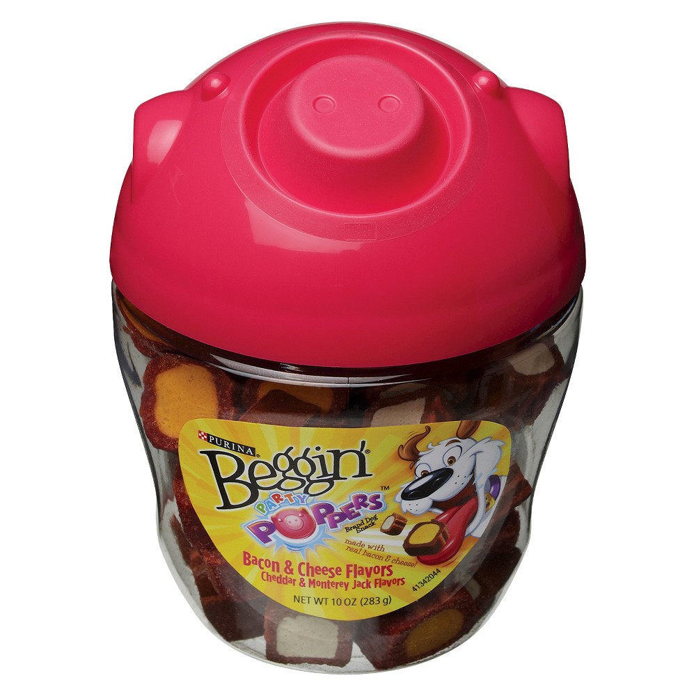 UPC 038100154613 product image for Purina Beggin' Party Poppers Bacon & Cheese Flavor 10 oz | upcitemdb.com