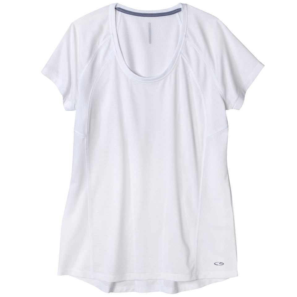 C9 by Champion Womens Mesh Run Tee   White L