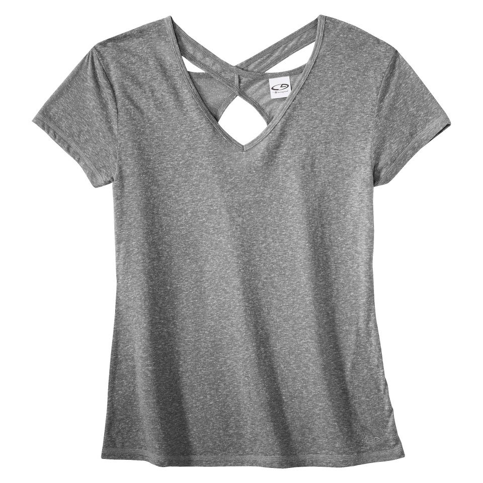 C9 by Champion Womens Open Back Yoga Layering Top   Brimstone Grey M