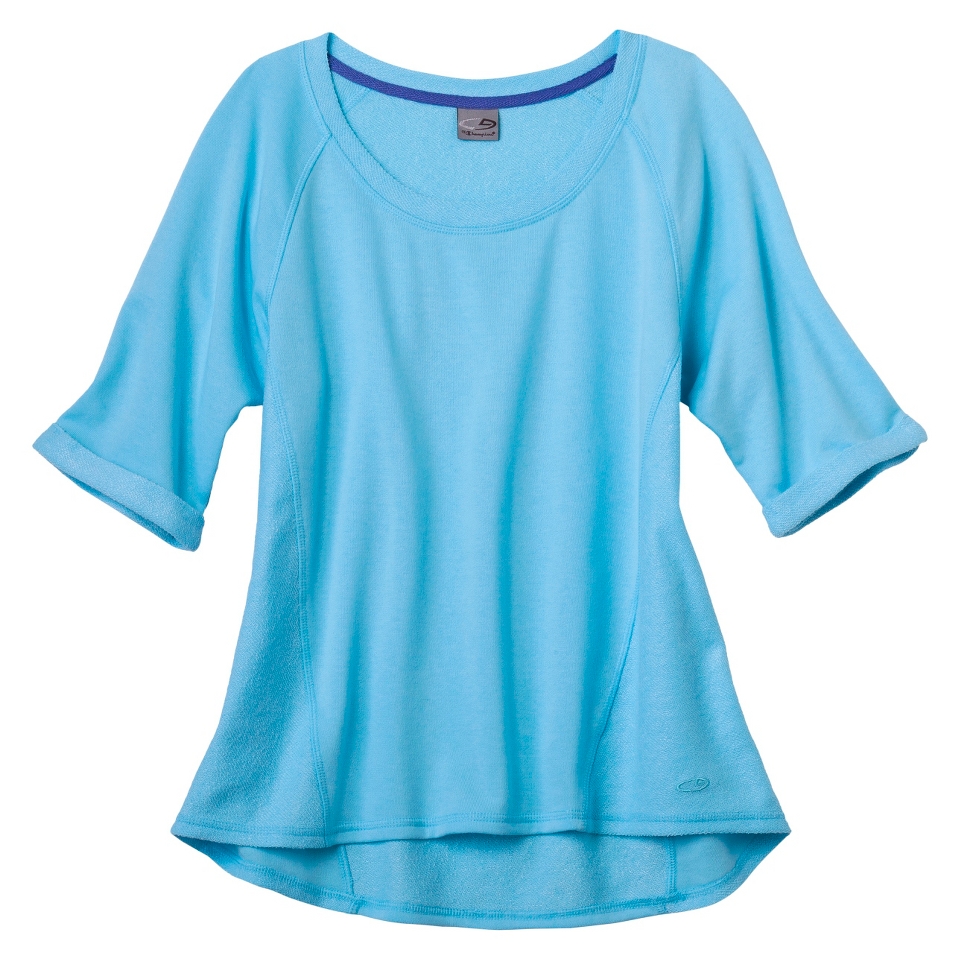 C9 by Champion Womens Yoga Layering Top   Fantastic Aqua M