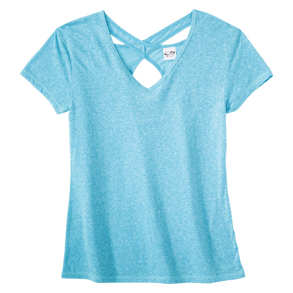 C9 by Champion Womens Open Back Yoga Layering Top   Fantastic Aqua S