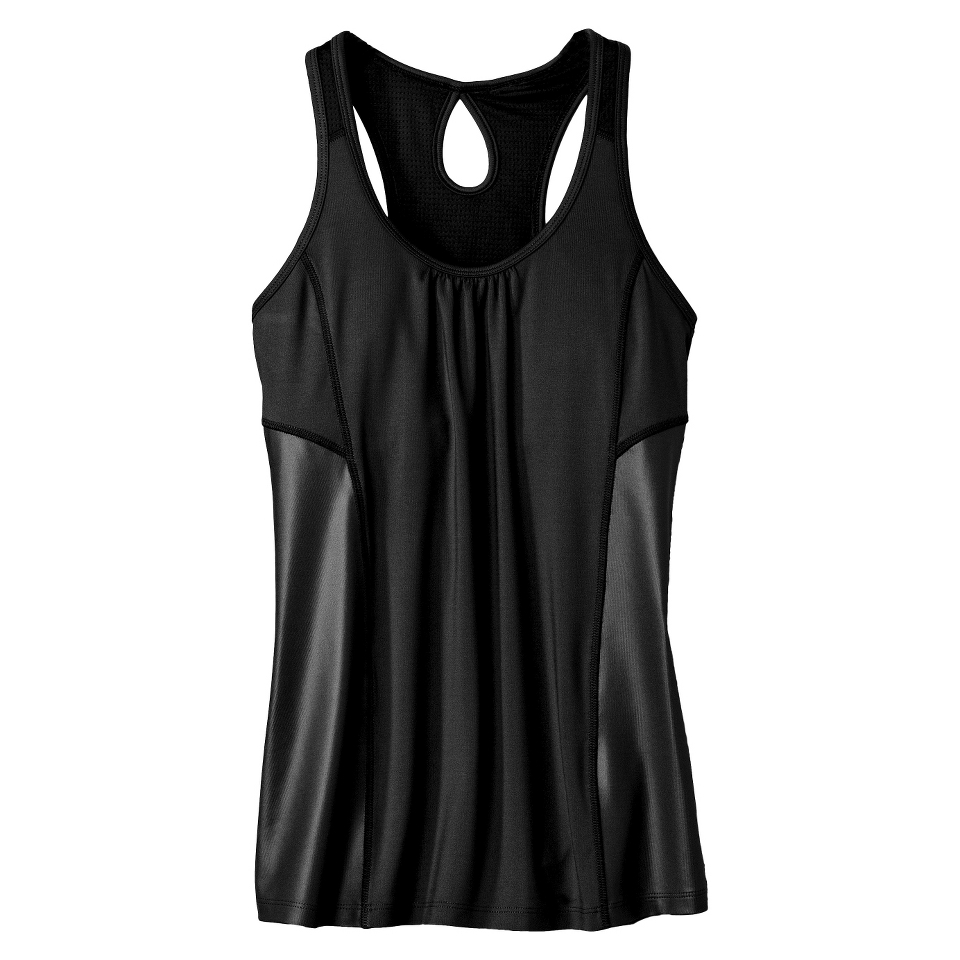 C9 by Champion Womens Sleeveless Keyhole Tank With Inner Bra   Black XS