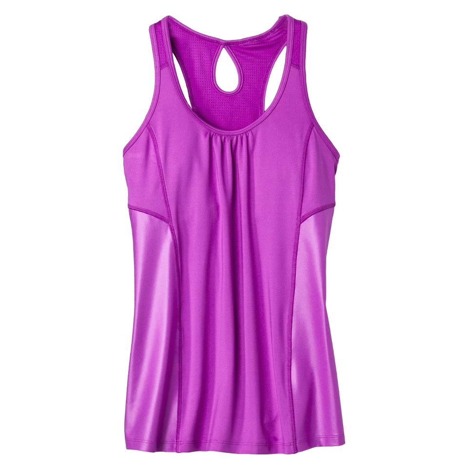 C9 by Champion Womens Sleeveless Keyhole Tank With Inner Bra   Purple Reef L