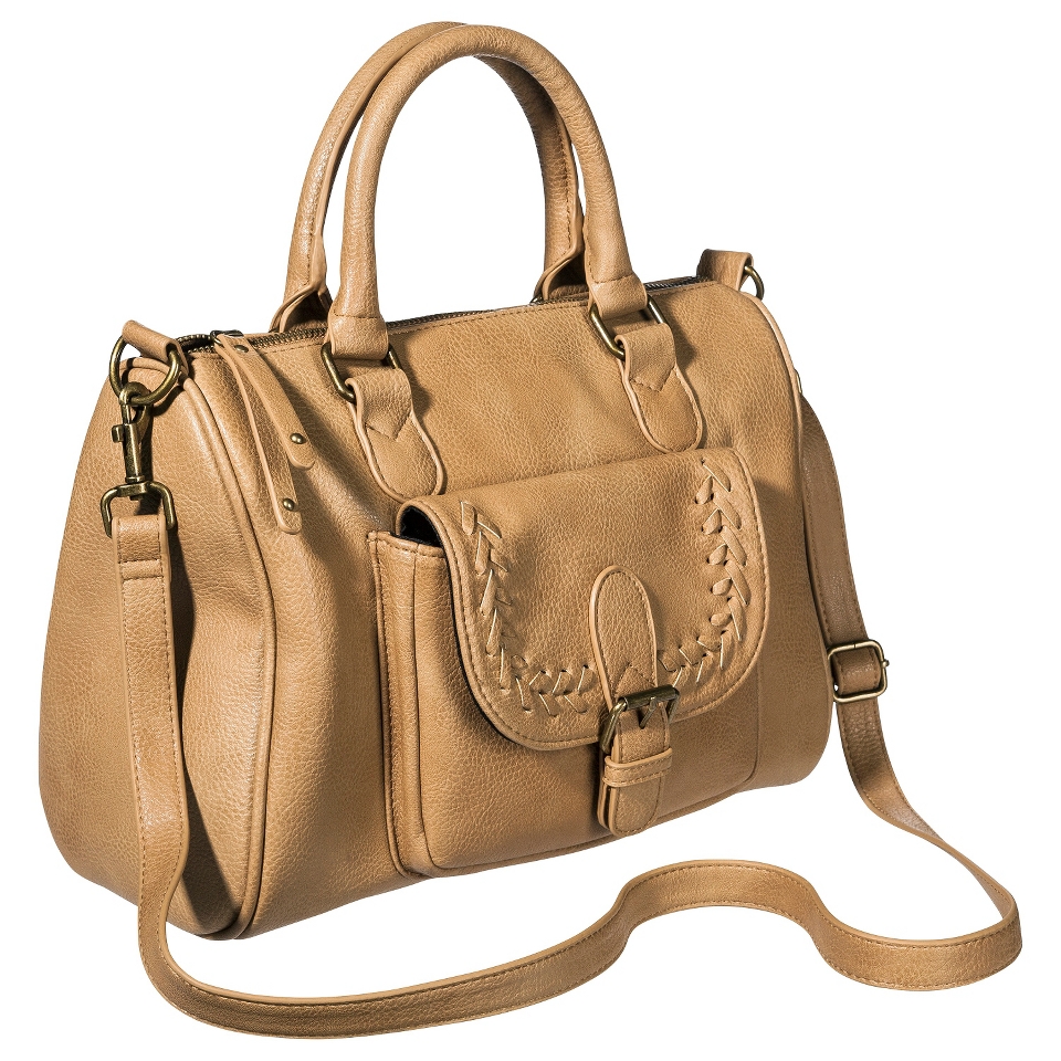 Mossimo Satchel Handbag with Removable Crossbody Strap   Tan