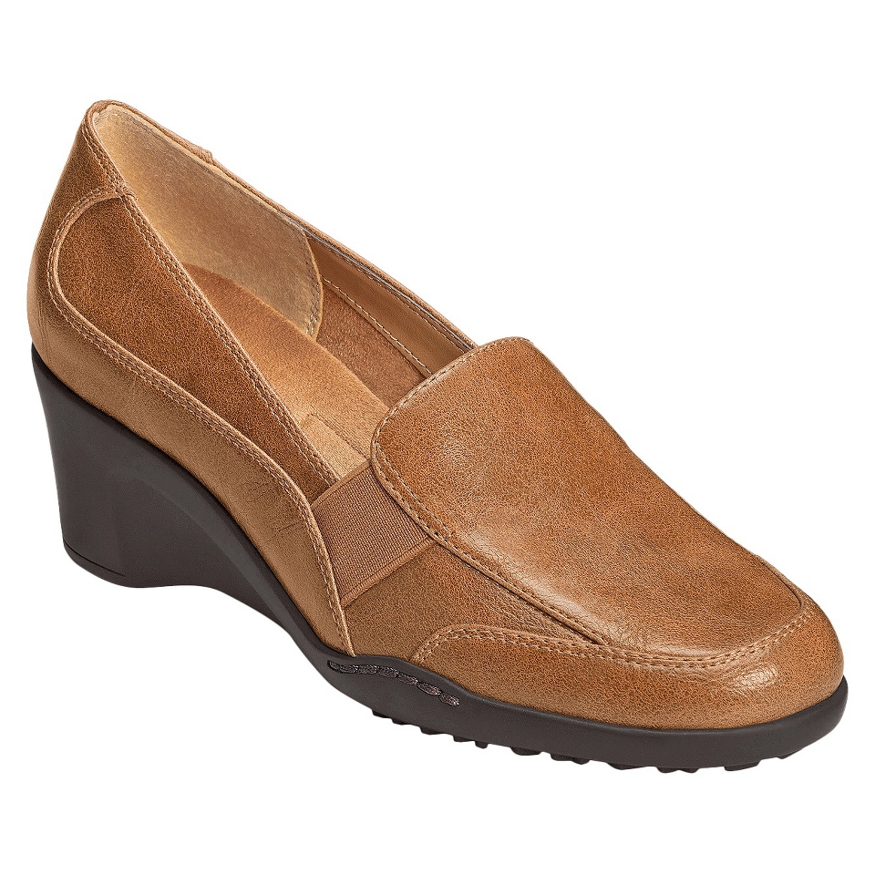 Womens A2 by Aerosoles Torque Wedge Loafers   Light Brown 8.5