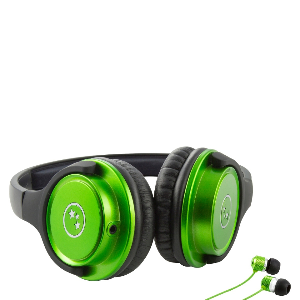 Able Planet Travelers Choice Stereo Headphones   Green