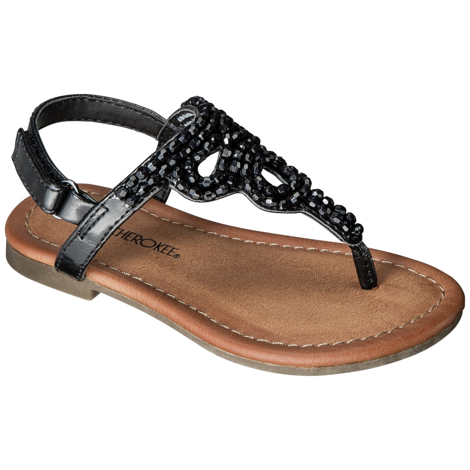 Toddler Girls Cherokee Jumper Sandals   Black 9