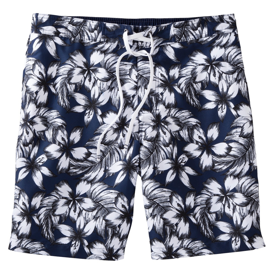 Merona Mens 9 Floral Boardshort   XL