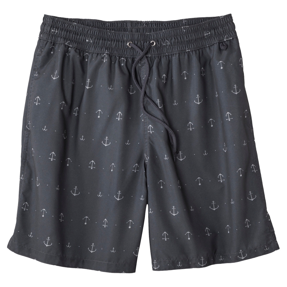 Merona Mens 8 Anchor Print Swim Short   XXXL