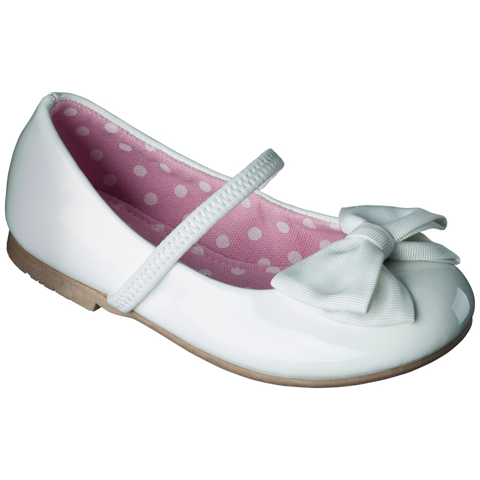 Toddler Girls Cherokee Daphne Ballet Flats   White 10