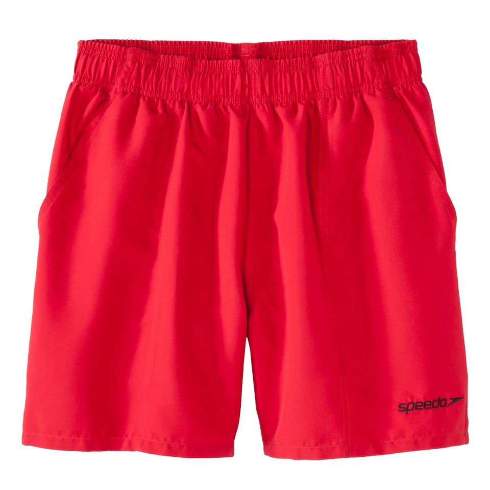 Speedo Mens 6 Roofer Solid Swim Short   Red XXL