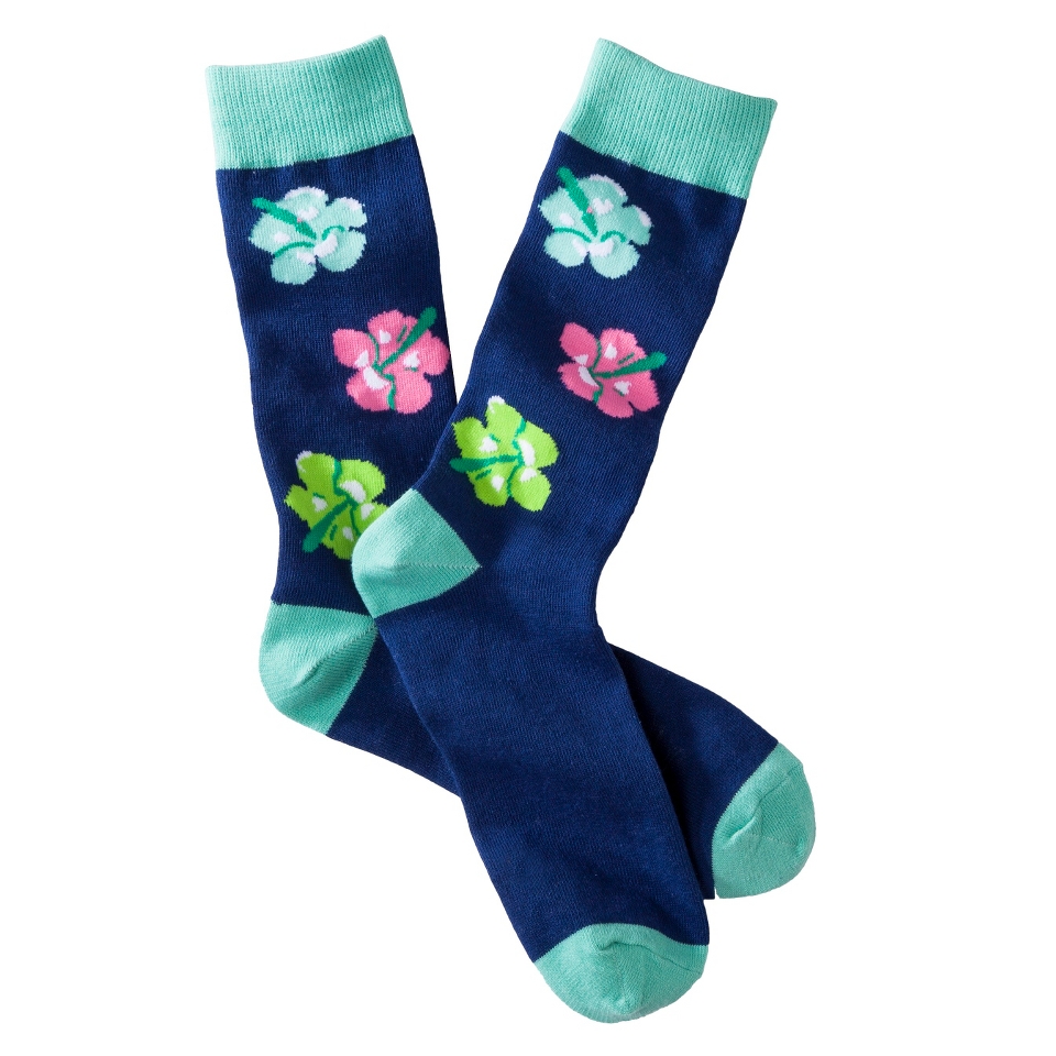 Mossimo Supply Co. Mens Hawaiian Print 1pk Sock