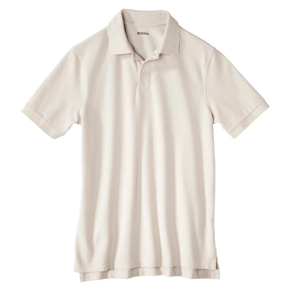 Mens Classic Fit Polo Corolla Sand oatmeal off white L