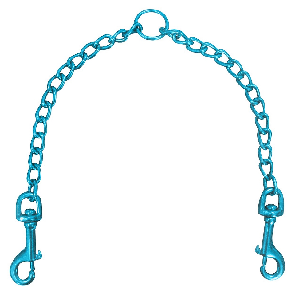 Platinum Pets Coated Steel Chain Coupler   Teal (19 x 3mm)