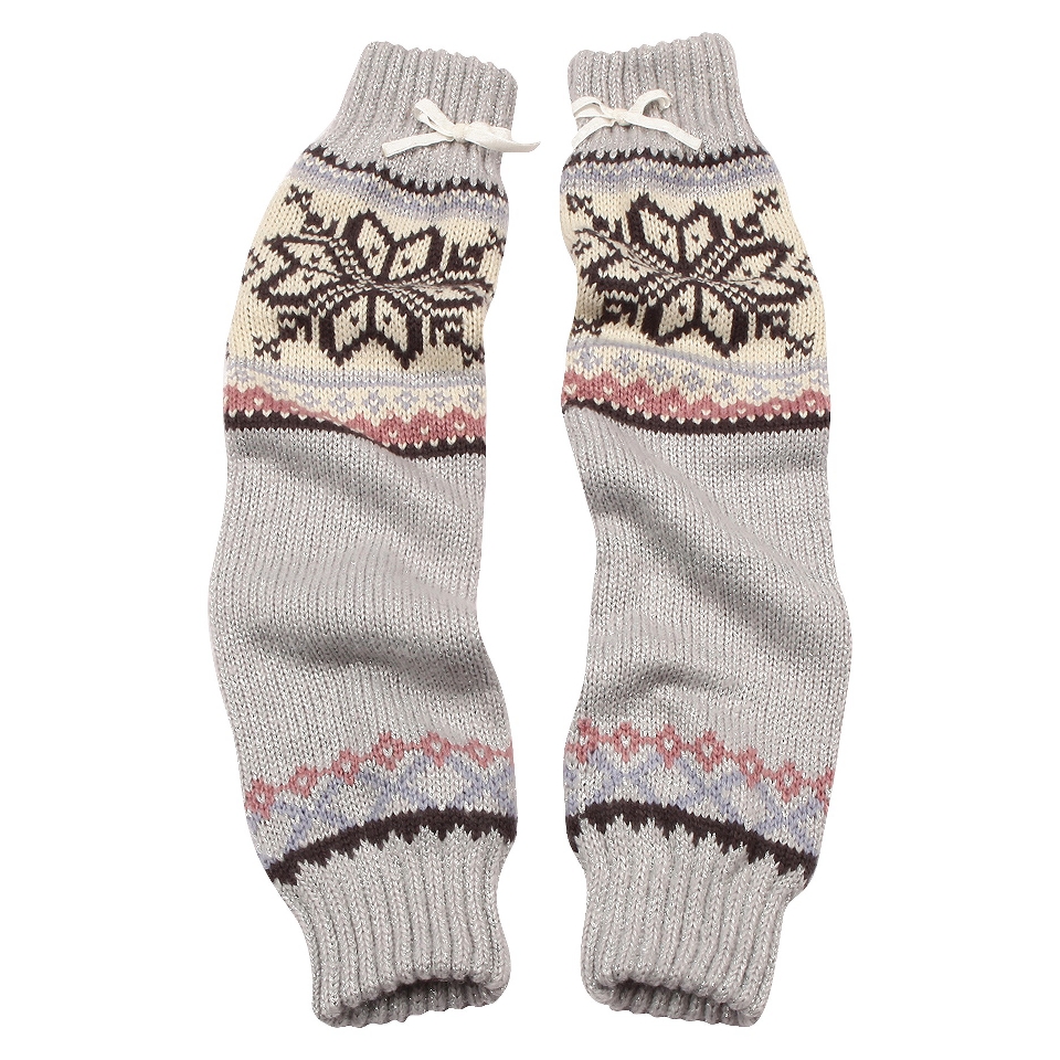 MUK LUKS Arm Warmers   Gray