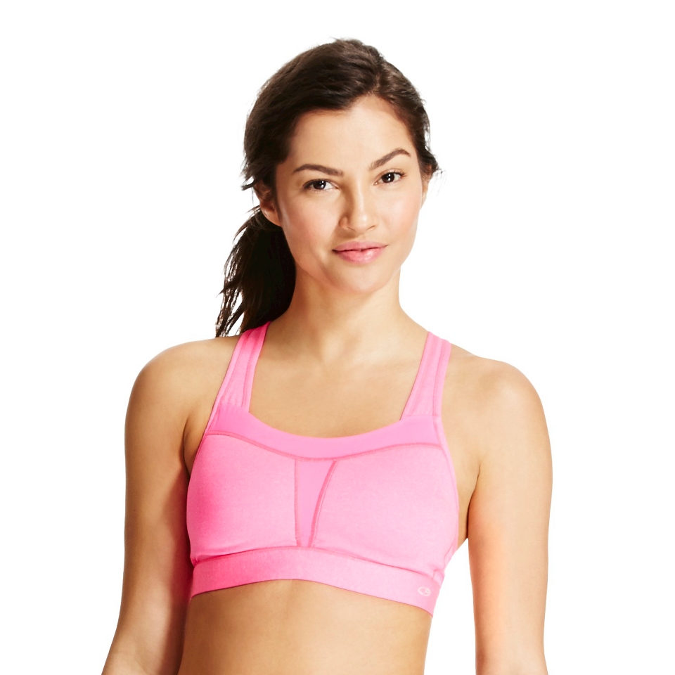 C9 by Champion Womens High Support Bra With Molded Cup   Pink 34DD